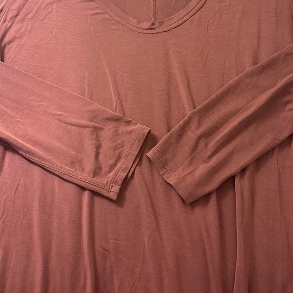 Lululemon Up for Down Time Long Sleeve Dark Terracotta Size 6 - Picture 7 of 8